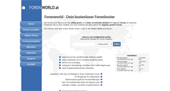 Desktop Screenshot of forenworld.at